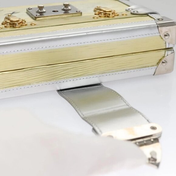 LOUIS VUITTON Epi Metallic Petite Mar Bag Silver Gold M54652 LV Auth 108234 - Picture 6 of 16